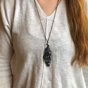 tarnished peacock necklace